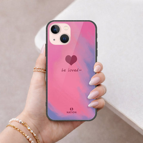 iPhone 14 Plus Cover - Onation Heart Series - HQ Ultra Shine Premium Infinity Glass Soft Silicon Borders Case