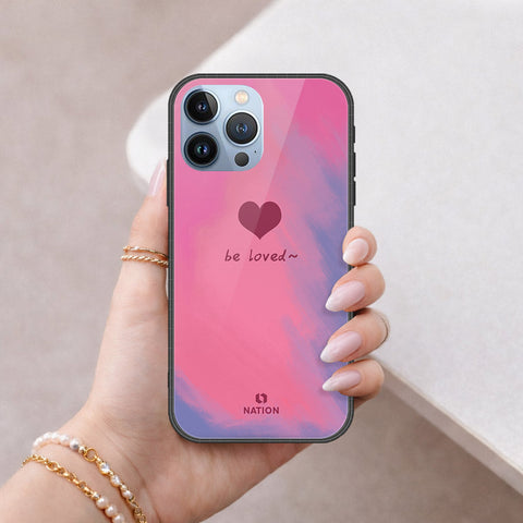 iPhone 14 Pro Max Cover - Onation Heart Series - HQ Ultra Shine Premium Infinity Glass Soft Silicon Borders Case