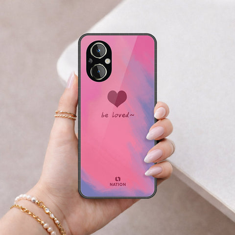 Oppo F21 Pro 5G Cover - Onation Heart Series - HQ Ultra Shine Premium Infinity Glass Soft Silicon Borders Case