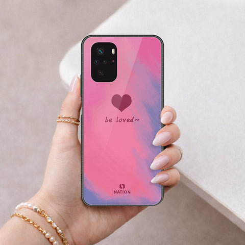 Xiaomi Redmi Note 10s Cover - Onation Heart Series - HQ Ultra Shine Premium Infinity Glass Soft Silicon Borders Case