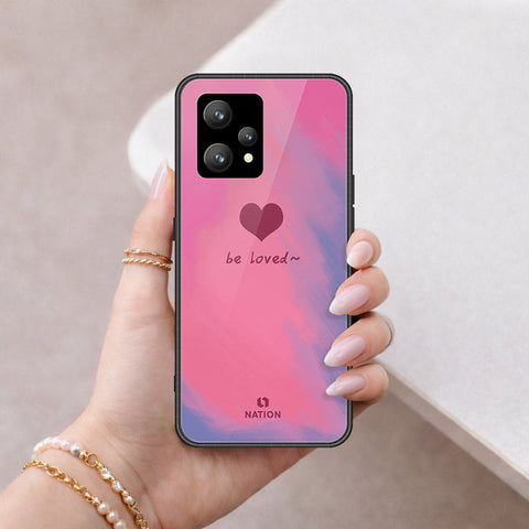 Realme 9 4G Cover - Onation Heart Series - HQ Ultra Shine Premium Infinity Glass Soft Silicon Borders Case