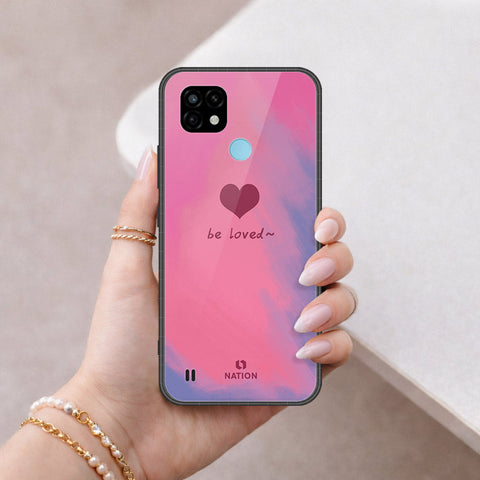 Realme C21 Cover - Onation Heart Series - HQ Ultra Shine Premium Infinity Glass Soft Silicon Borders Case