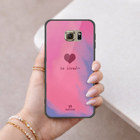 Samsung Galaxy S6 Cover - Onation Heart Series - HQ Ultra Shine Premium Infinity Glass Soft Silicon Borders Case