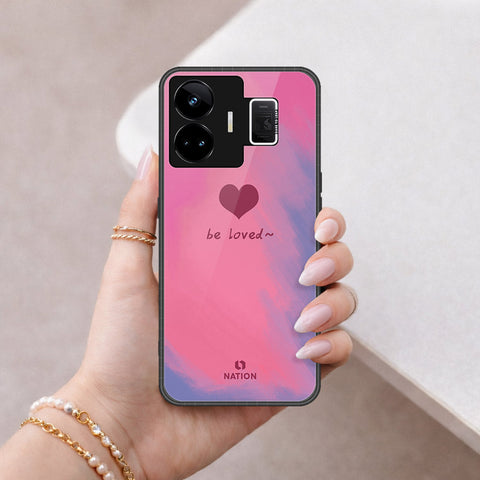 Realme GT3 Cover - Onation Heart Series - HQ Ultra Shine Premium Infinity Glass Soft Silicon Borders Case