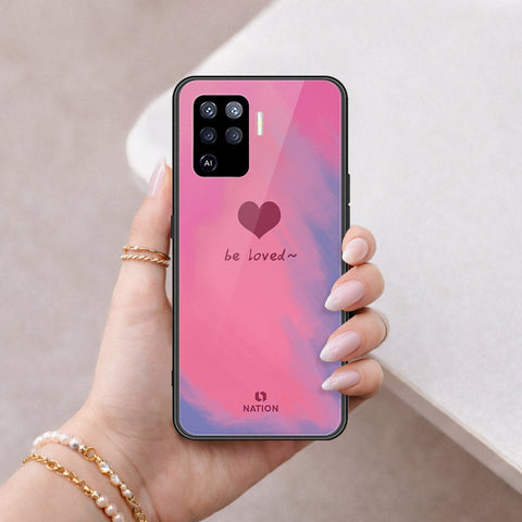 Oppo Reno 5F Cover - Onation Heart Series - HQ Ultra Shine Premium Infinity Glass Soft Silicon Borders Case
