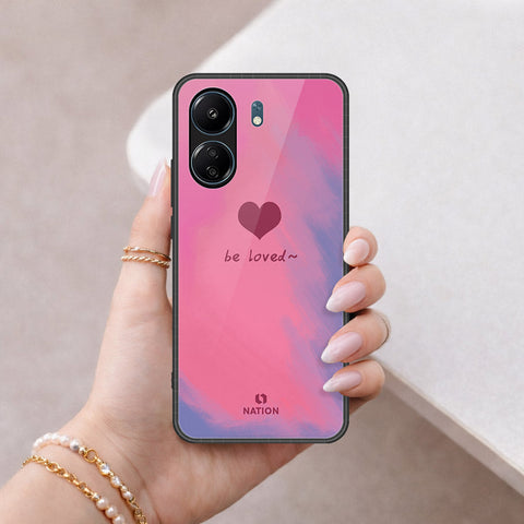 Xiaomi Redmi 13C Cover - Onation Heart Series - HQ Ultra Shine Premium Infinity Glass Soft Silicon Borders Case