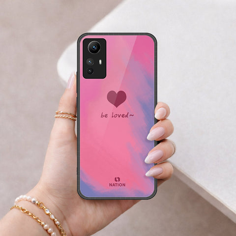 Xiaomi Redmi Note 12S Cover - Onation Heart Series - HQ Ultra Shine Premium Infinity Glass Soft Silicon Borders Case