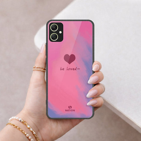 Samsung Galaxy M05 Cover - Onation Heart Series - HQ Ultra Shine Premium Infinity Glass Soft Silicon Borders Case