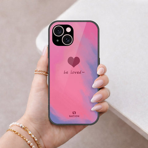 iPhone 15 Plus Cover - Onation Heart Series - HQ Ultra Shine Premium Infinity Glass Soft Silicon Borders Case