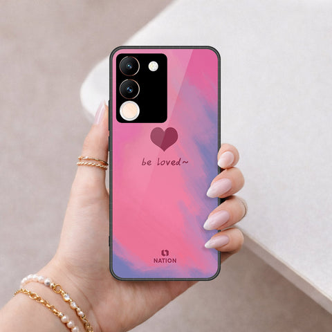 Vivo Y200 5G Cover - Onation Heart Series - HQ Ultra Shine Premium Infinity Glass Soft Silicon Borders Case