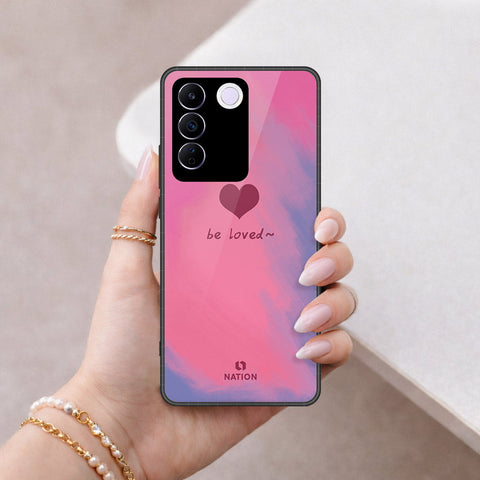 Vivo S16e Cover - Onation Heart Series - HQ Ultra Shine Premium Infinity Glass Soft Silicon Borders Case