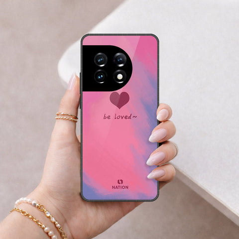 OnePlus Ace 2 Pro Cover - Onation Heart Series - HQ Ultra Shine Premium Infinity Glass Soft Silicon Borders Case