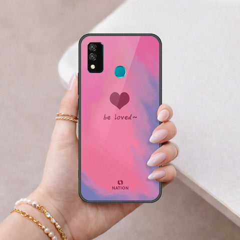 Huawei Y8s Cover - Onation Heart Series - HQ Ultra Shine Premium Infinity Glass Soft Silicon Borders Case