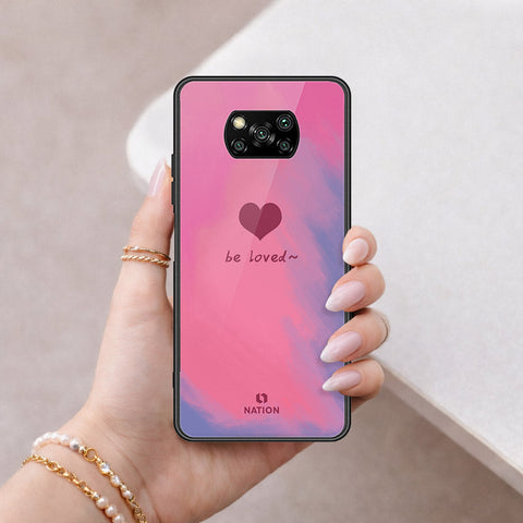 Xiaomi Poco X3 Cover - Onation Heart Series - HQ Ultra Shine Premium Infinity Glass Soft Silicon Borders Case