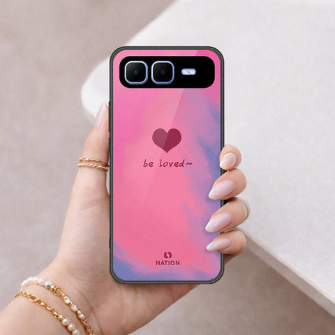 Infinix Smart 10 Plus Cover - Onation Heart Series - HQ Ultra Shine Premium Infinity Glass Soft Silicon Borders Case