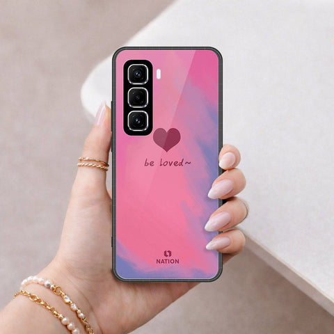 Infinix Hot 60 Pro Cover - Onation Heart Series - HQ Ultra Shine Premium Infinity Glass Soft Silicon Borders Case