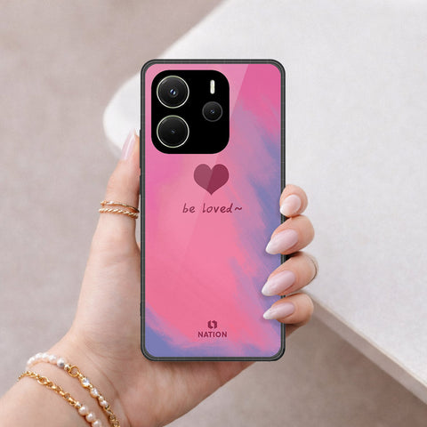 Xiaomi Redmi Note 14 4G Cover - Onation Heart Series - HQ Ultra Shine Premium Infinity Glass Soft Silicon Borders Case