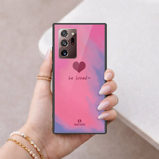 Samsung Galaxy Note 20 Ultra Cover - Onation Heart Series - HQ Ultra Shine Premium Infinity Glass Soft Silicon Borders Case (Fast Delivery)(AF)