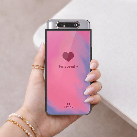 Samsung Galaxy A90 Cover - Onation Heart Series - HQ Ultra Shine Premium Infinity Glass Soft Silicon Borders Case
