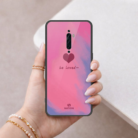 Oppo Reno 2Z Cover - Onation Heart Series - HQ Ultra Shine Premium Infinity Glass Soft Silicon Borders Case