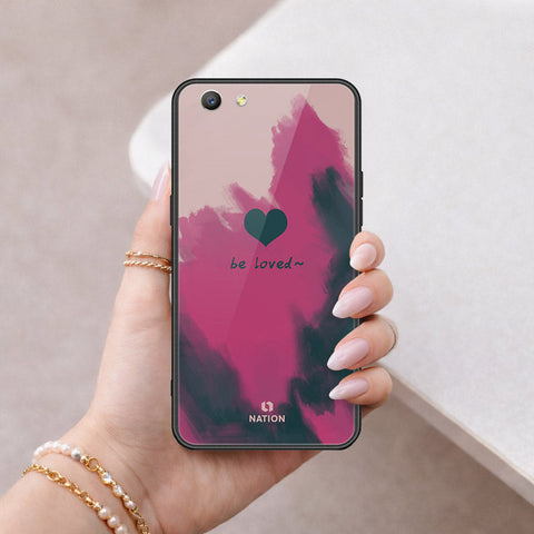 Oppo A59 Cover - Onation Heart Series - HQ Ultra Shine Premium Infinity Glass Soft Silicon Borders Case