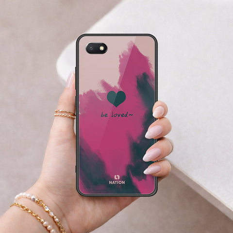 Honor 7S Cover - Onation Heart Series - HQ Ultra Shine Premium Infinity Glass Soft Silicon Borders Case