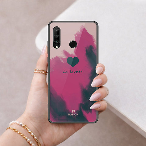 Huawei Nova 4e Cover - Onation Heart Series - HQ Ultra Shine Premium Infinity Glass Soft Silicon Borders Case