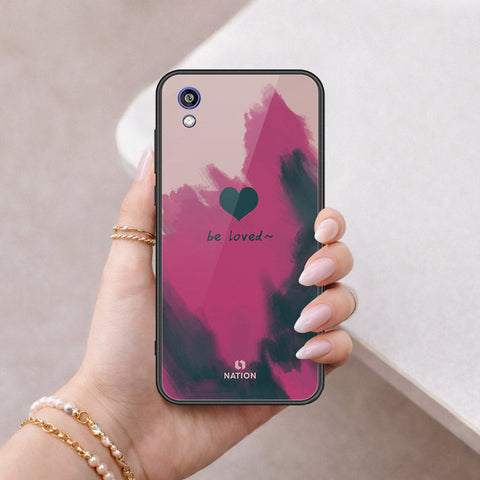 Huawei Honor 8S Cover - Onation Heart Series - HQ Ultra Shine Premium Infinity Glass Soft Silicon Borders Case