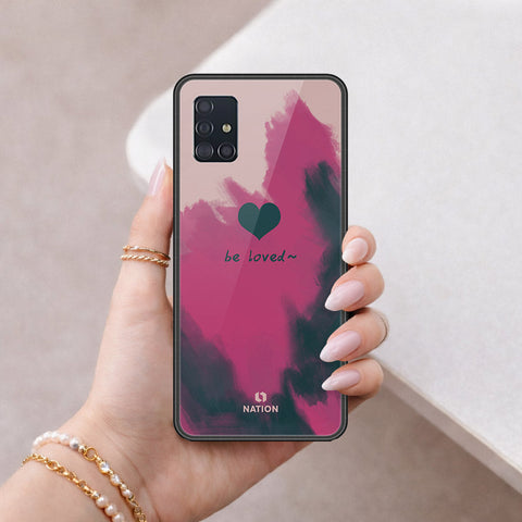 Samsung Galaxy M40s Cover - Onation Heart Series - HQ Ultra Shine Premium Infinity Glass Soft Silicon Borders Case