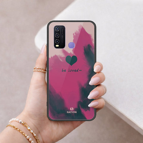 Vivo Y30 Cover - Onation Heart Series - HQ Ultra Shine Premium Infinity Glass Soft Silicon Borders Case