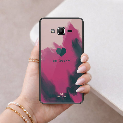 Samsung Galaxy J2 Prime Cover - Onation Heart Series - HQ Ultra Shine Premium Infinity Glass Soft Silicon Borders Case