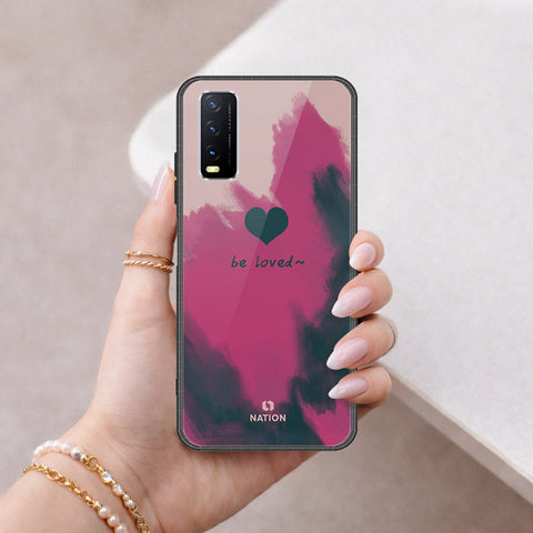 Vivo Y20s Cover - Onation Heart Series - HQ Ultra Shine Premium Infinity Glass Soft Silicon Borders Case