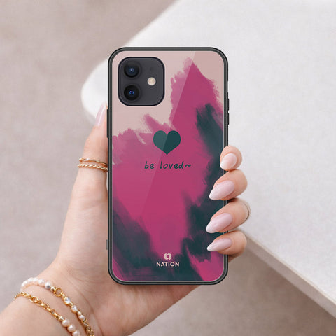 iPhone 12 - Onation Heart Series - HQ Ultra Shine Premium Infinity Glass Soft Silicon Borders Case