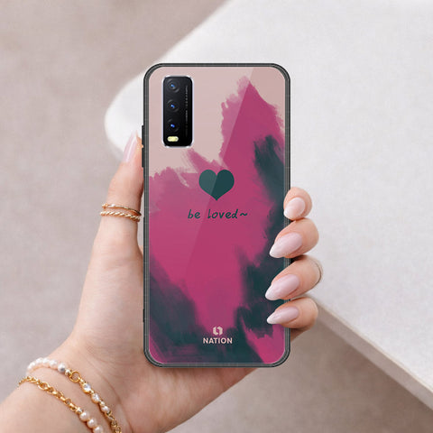 Vivo Y20 Cover - Onation Heart Series - HQ Ultra Shine Premium Infinity Glass Soft Silicon Borders Case