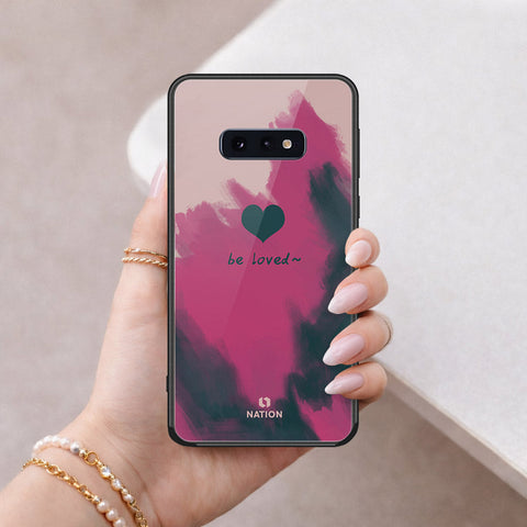 Samsung Galaxy S10e Cover - Onation Heart Series - HQ Ultra Shine Premium Infinity Glass Soft Silicon Borders Case