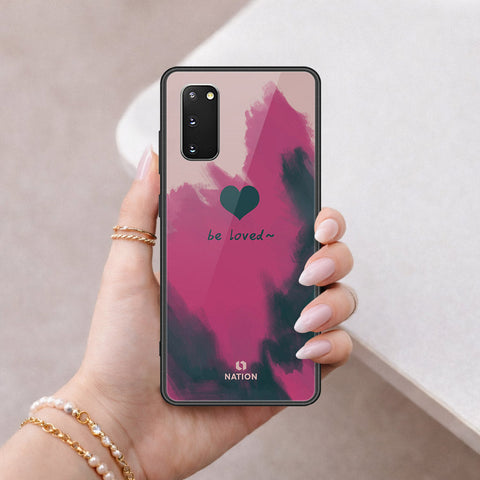 Samsung Galaxy S20 Cover - Onation Heart Series - HQ Ultra Shine Premium Infinity Glass Soft Silicon Borders Case