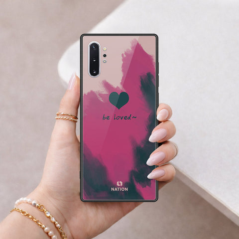 Samsung Galaxy Note 10 Plus Cover - Onation Heart Series - HQ Ultra Shine Premium Infinity Glass Soft Silicon Borders Case