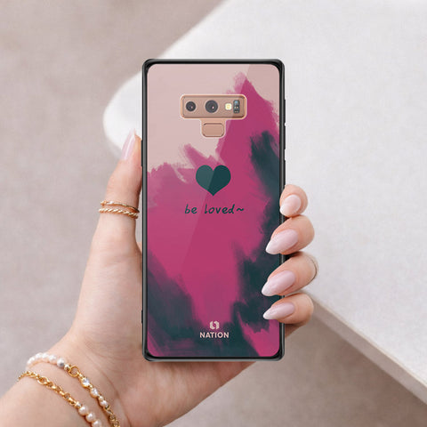 Samsung Galaxy Note 9 Cover - Onation Heart Series - HQ Ultra Shine Premium Infinity Glass Soft Silicon Borders Case