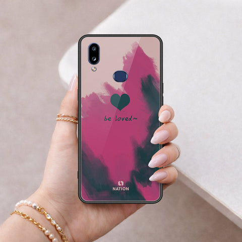 Samsung Galaxy A10s Cover - Onation Heart Series - HQ Ultra Shine Premium Infinity Glass Soft Silicon Borders Case