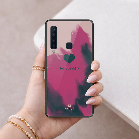 Samsung Galaxy A9 2018 Cover - Onation Heart Series - HQ Ultra Shine Premium Infinity Glass Soft Silicon Borders Case