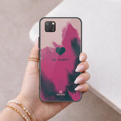 Huawei Y5p Cover - Onation Heart Series - HQ Ultra Shine Premium Infinity Glass Soft Silicon Borders Case