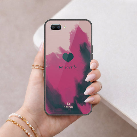 Oppo A12e Cover - Onation Heart Series - HQ Ultra Shine Premium Infinity Glass Soft Silicon Borders Case
