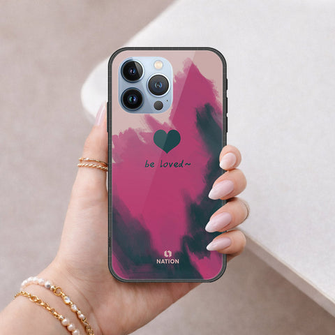 iPhone 13 Pro Cover - Onation Heart Series - HQ Ultra Shine Premium Infinity Glass Soft Silicon Borders Case