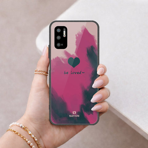 Xiaomi Redmi Note 10t 5G Cover - Onation Heart Series - HQ Ultra Shine Premium Infinity Glass Soft Silicon Borders Case