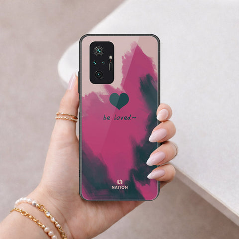 Xiaomi Redmi Note 10 Pro Max Cover - Onation Heart Series - HQ Ultra Shine Premium Infinity Glass Soft Silicon Borders Case