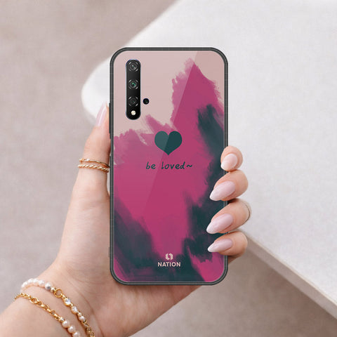 Honor 20 Cover - Onation Heart Series - HQ Ultra Shine Premium Infinity Glass Soft Silicon Borders Case