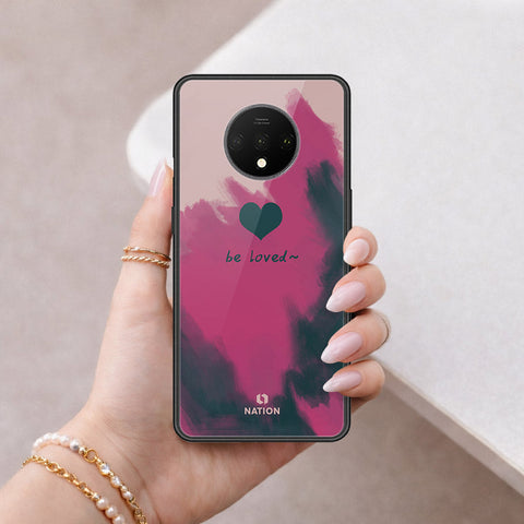 OnePlus 7T Cover - Onation Heart Series - HQ Ultra Shine Premium Infinity Glass Soft Silicon Borders Case