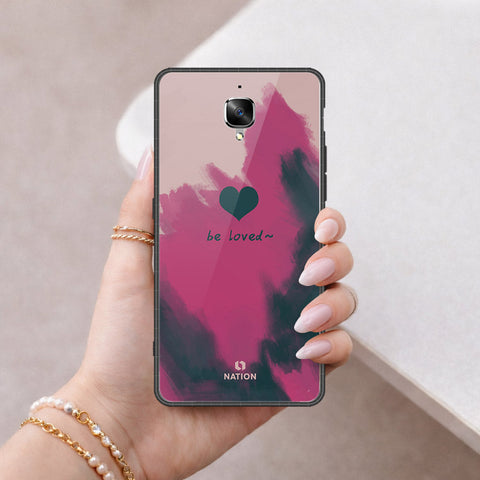 OnePlus 3 Cover - Onation Heart Series - HQ Ultra Shine Premium Infinity Glass Soft Silicon Borders Case