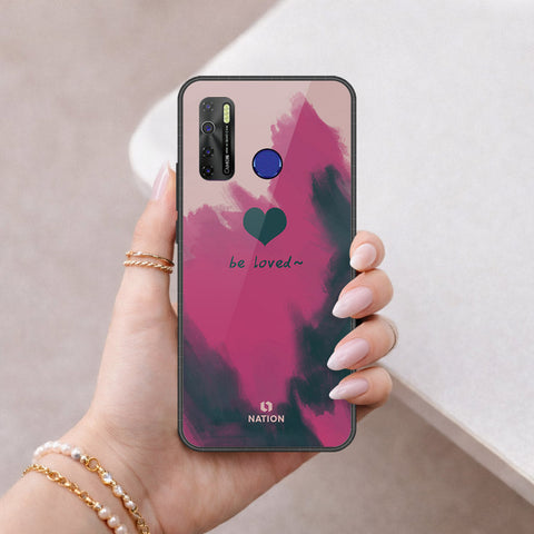 Tecno Spark 5 Cover - Onation Heart Series - HQ Ultra Shine Premium Infinity Glass Soft Silicon Borders Case