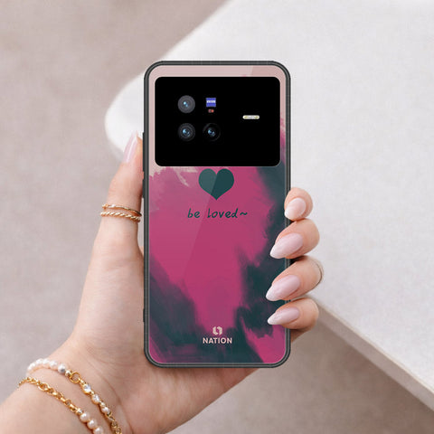 Vivo X80 Cover - Onation Heart Series - HQ Ultra Shine Premium Infinity Glass Soft Silicon Borders Case